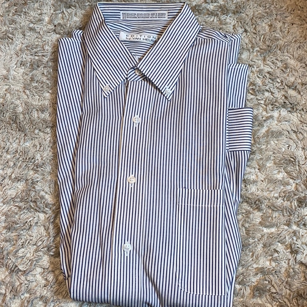 ÉDITIONS by VAN HEUSEN MEN LONG SLEVEE SHIRT SIZE 16 1/2 34/35